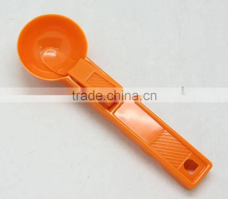 COLORFUL SIMPLE PLASTIC PS ICE CREAM SPOON FOR SUPERMARKET