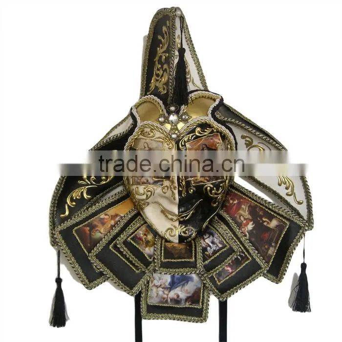 Handmade Luxury Jester Venice Italian Carnival Masks Paper Mache