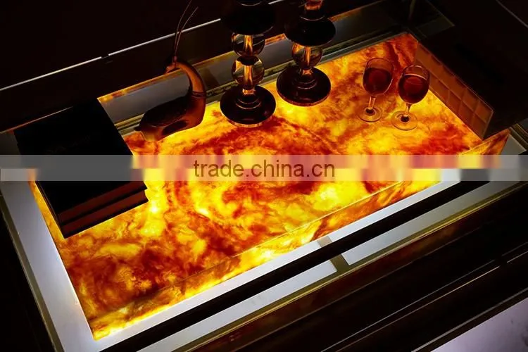 Led luminous KTV stainless steel coffee table