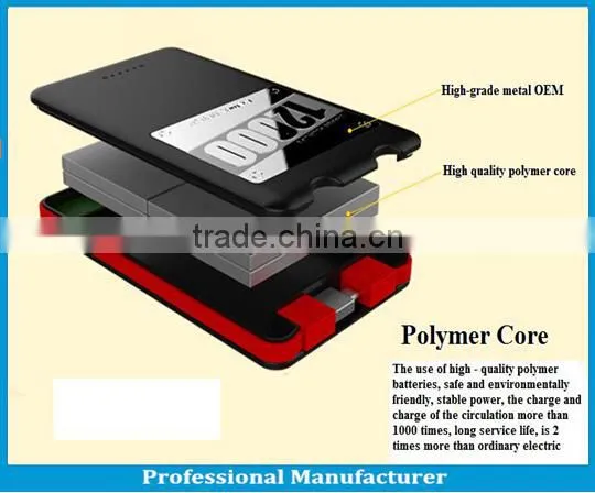 Manufactory dual usb 12000mah high capacity power bank/power box