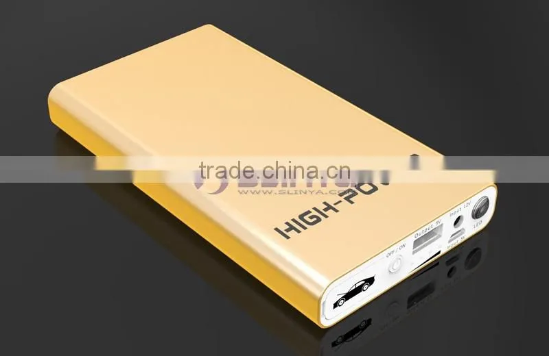 18mm Thick 8000mAh 200A/400A Golden Pocket Size Slim Car Jump Starter