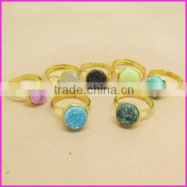 RG1062 Fashion pyrite skull ring