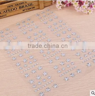 Wholesales Cute Acrylic Crystal Decoration Rhinestone Sticker