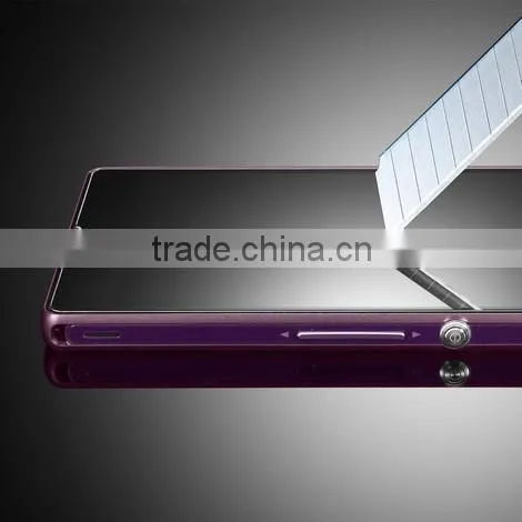 High quality Washable anti shatter screen protector tempered glass for sony xperia z
