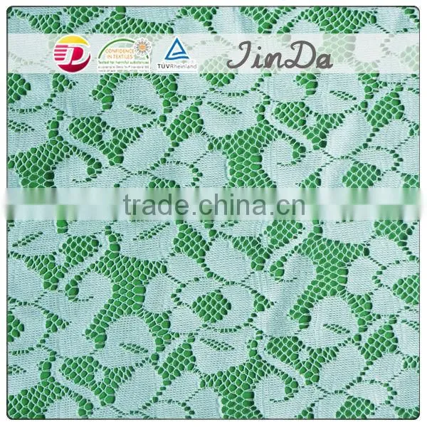 New fashion high quality cheap 100% polyester lace fabric in rolls of good material