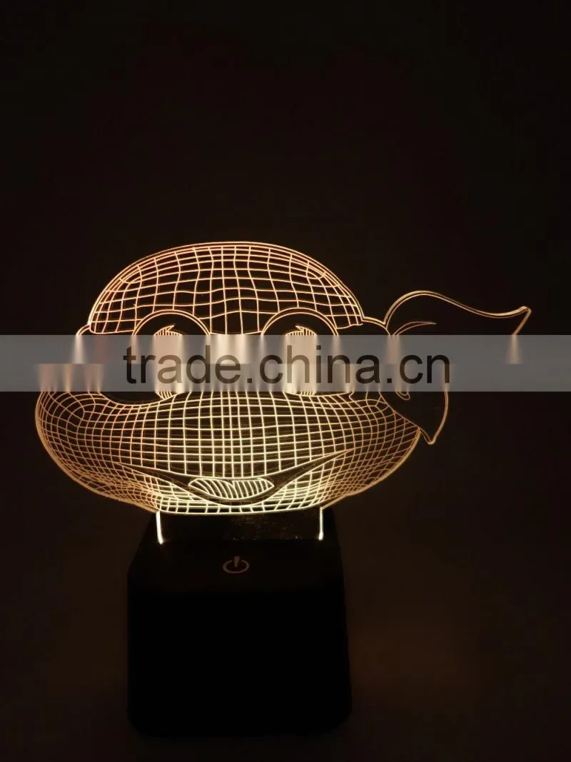 Animal Shaped Touching LED Light 3D Effect Mood Light