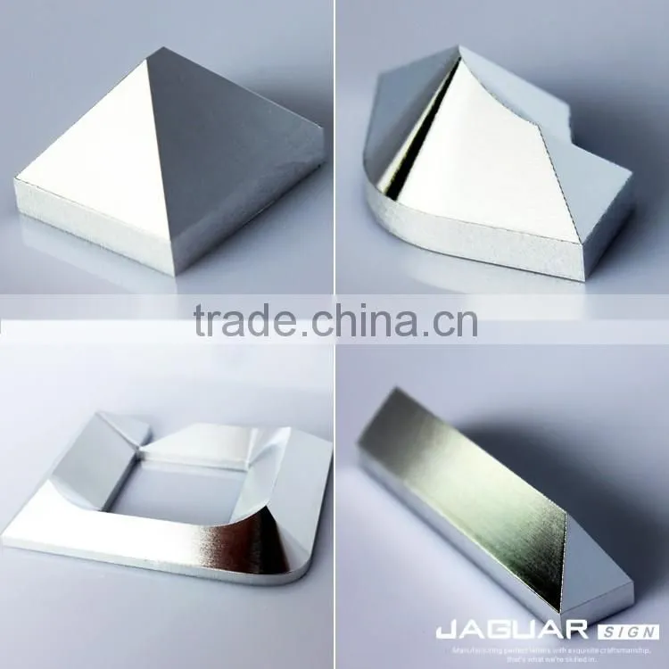 China supplier adhesive metal decoration numbering alphabet letters