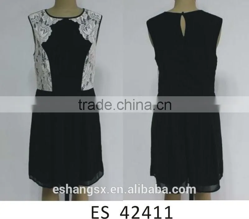 Ladies' chiffon sleeveless dance dress