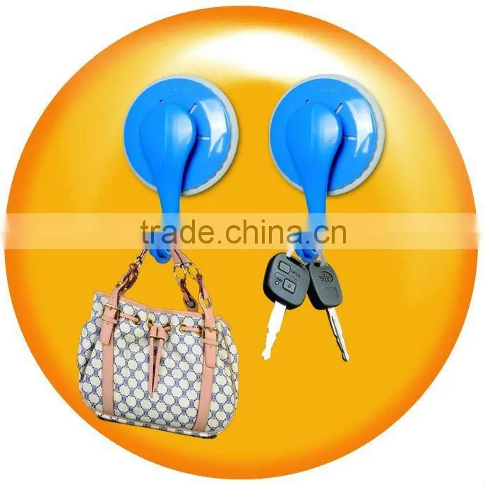 super suction cup power, blue color suction hook AW082