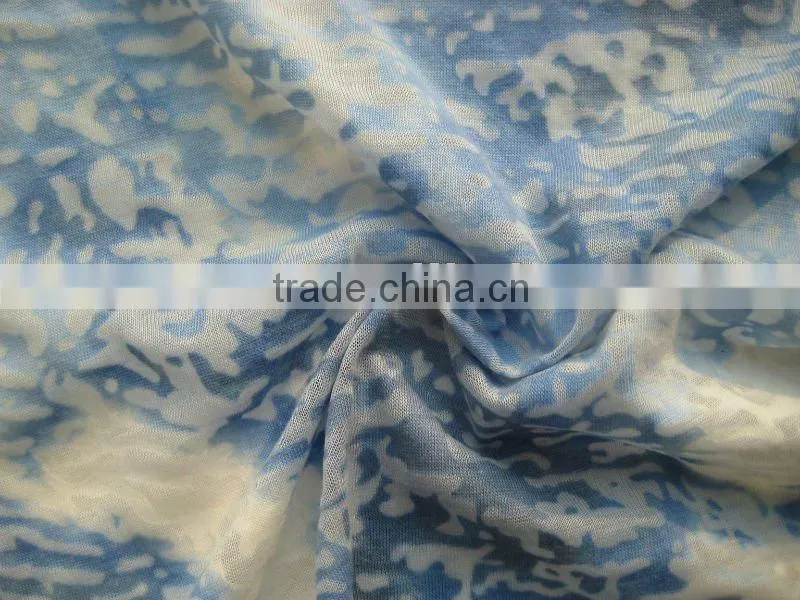 burn out cvc jersey fabric
