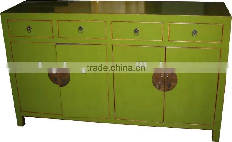 chinese antique four door four drawer cabinet