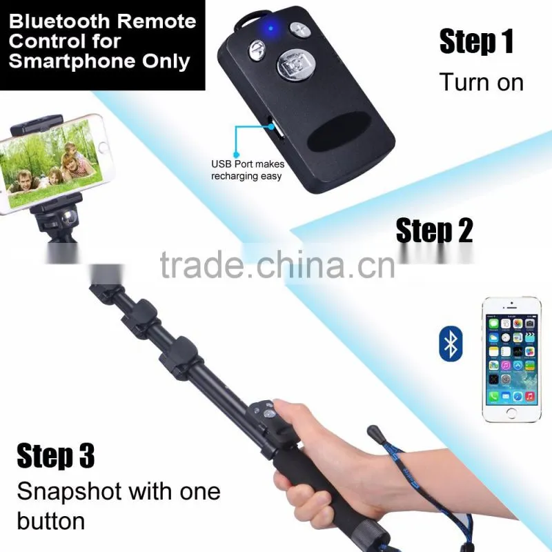 Smatree Y3 Telescopic Selfie Stick with Bluetooth remote shutter