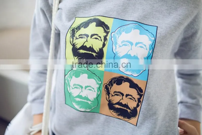 factory price 2016 Hot Selling hoodie custom digital printing design fleece sweatshirt pullover