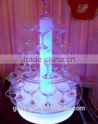 GH-RZ192 LED Acrylic Cocktail wine rack/fashional design Cocktail wine display stand