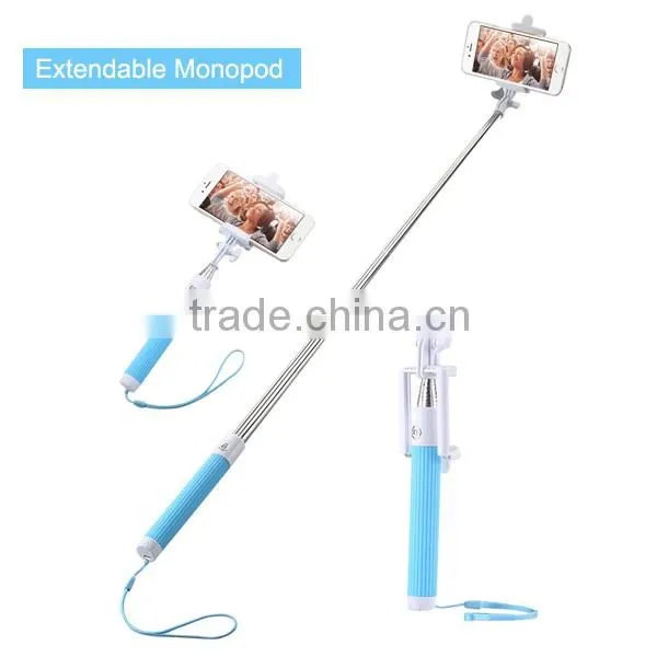 2015 smart camera phone foldable selfie stick monopod