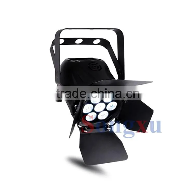 dmx control mini high power 7x10 plastic cob led par light stage dj party lighting