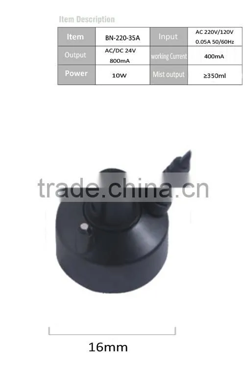 Ultrasonic Mist Maker Fogger Water Atomizer Air Humidifier Mini Mist Maker