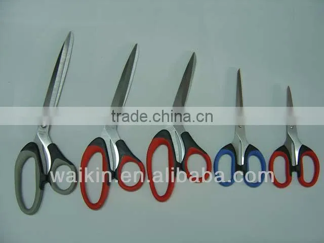 Practical Stainless Steel Soft Touch Handle Office Scissors