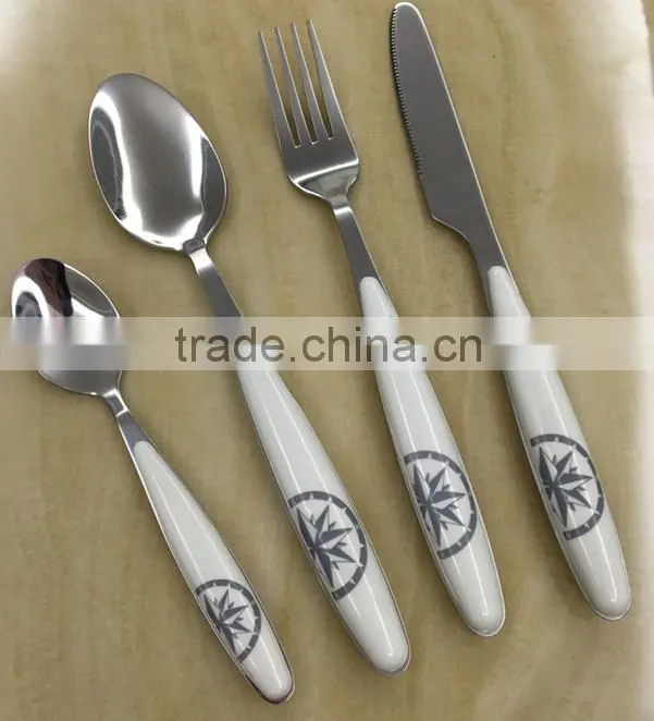 Newest stainless steel cutlery sets with high mirror polishing and cheap price