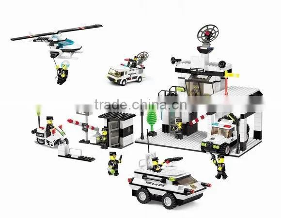 hot sale kids City police block building block toys