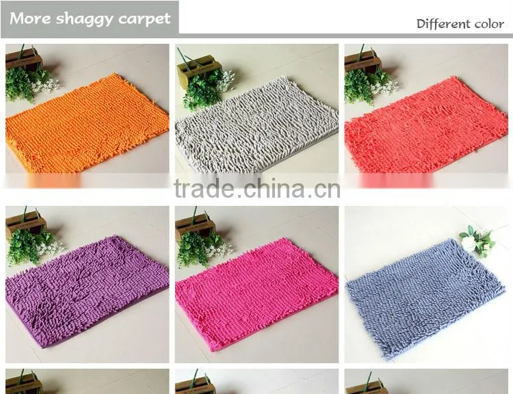 NEW anti slip back microfiber chenille carpet,microfiber bath mat / Chenille mat-QINYI