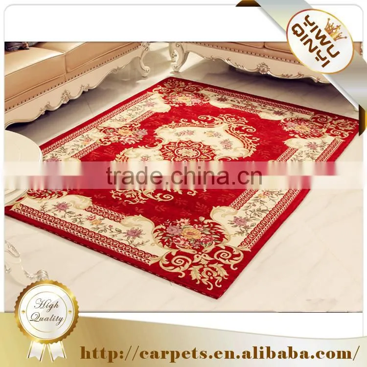 Latest products in market 2015 jacquard Chenille carpets , Printed carpet