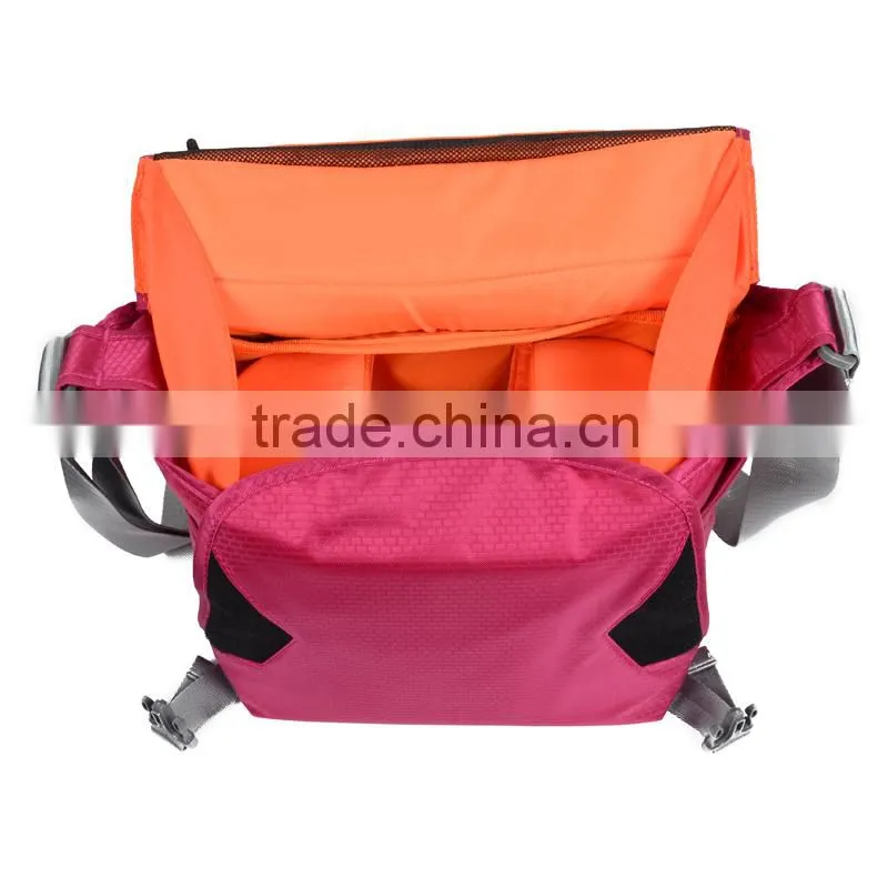 Besnfoto BN-2002 Multicolor Large Capacity Light Reflection Strip Design Camera Shoulder bag for Girls