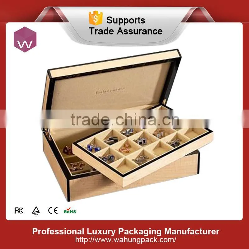 Cufflink jewelry boxes luxury wholesale(WH-0313)