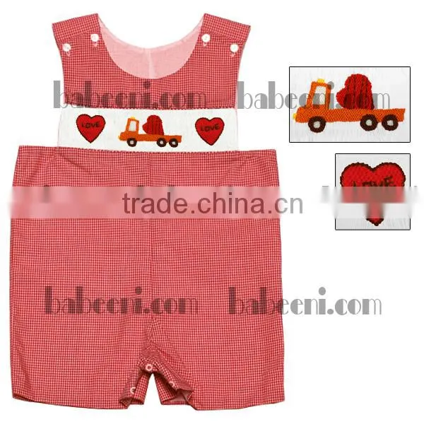 Adorable truck with red hearts applique boy sets