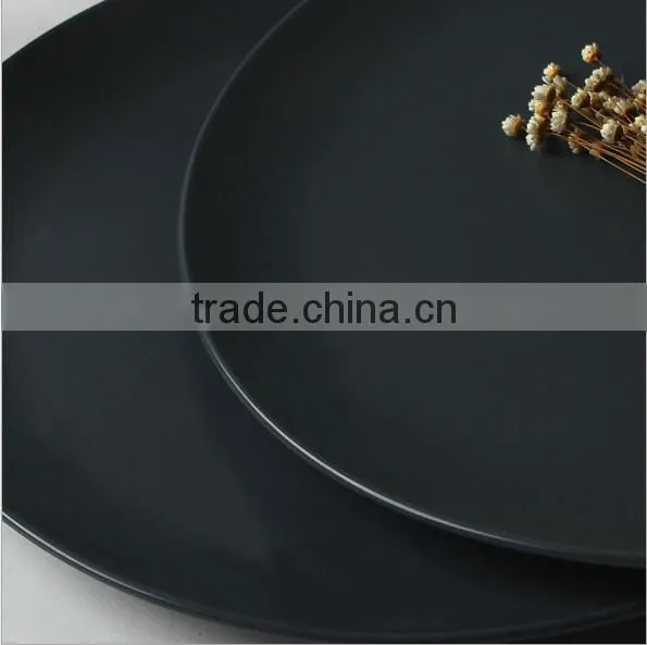 Pasta Pircular Flat Large Steak Dinner Plate Hotel Restaurant Ceramic Tableware SJ-0041