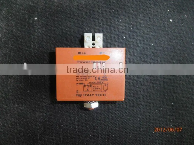 Electric ignitor for 400w high pressue sodium lamp 2 wire