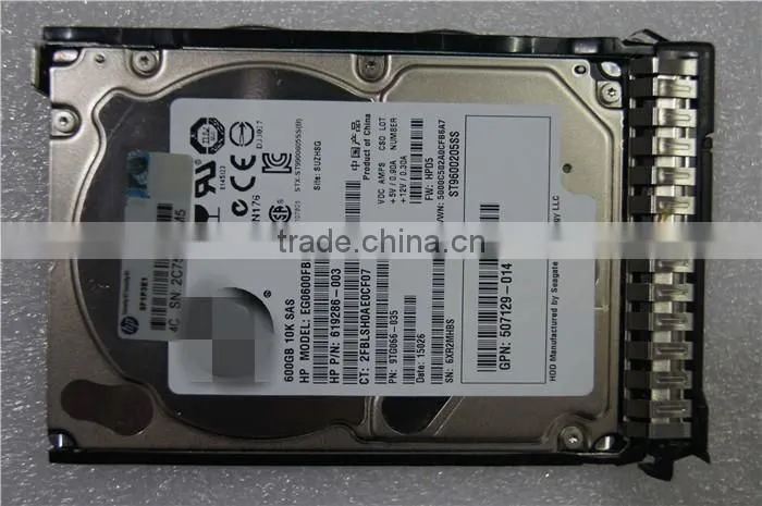 Hot Sale 652583-B21 600GB 10K 2.5 Sas HDD For HP YN
