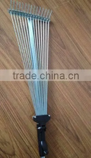 15 Teeth telescope Handle steel garden rake