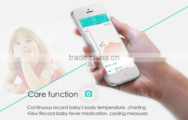 2016 kids iFever intelligent wearable electronic Digital thermometer smart for baby monitor household With App