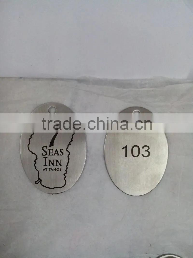 2015 New arrival stainless steel plate lables with adhensive backside