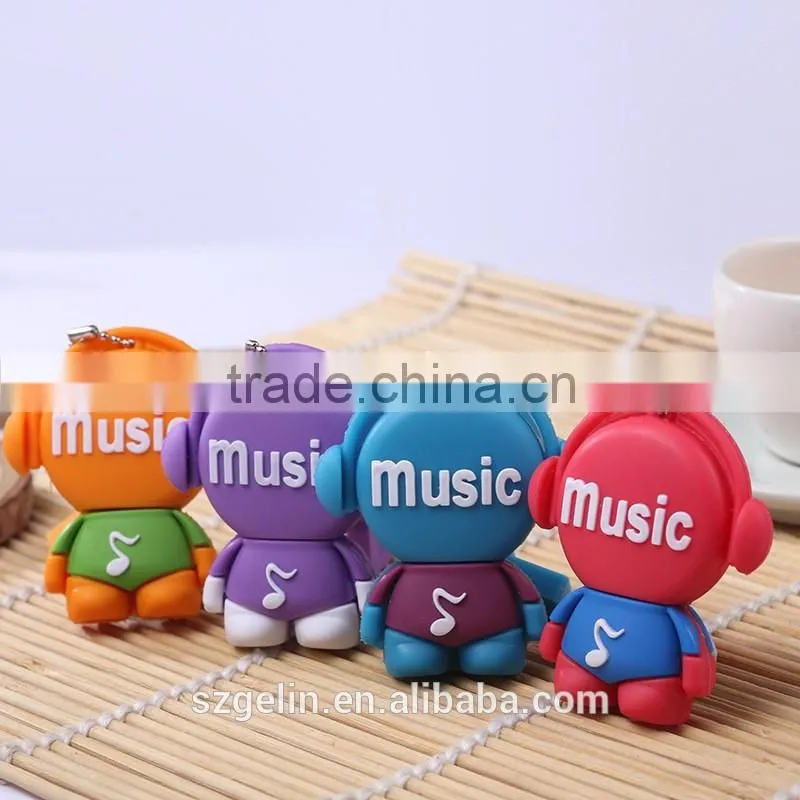 So cute and colour fashion silicone material usb flash drive
