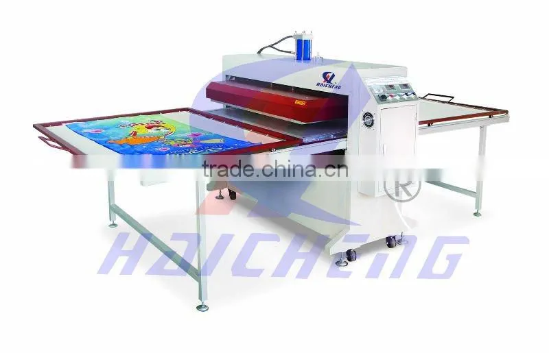Hydraulic falg Heat Press Machine Top and bottom heating digital