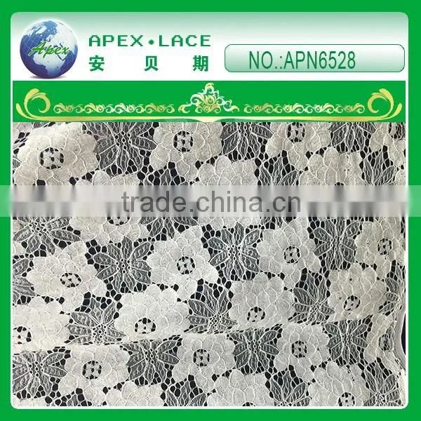 Indian Lace Fabrics/swiss voile lace in switzerland-APN6524