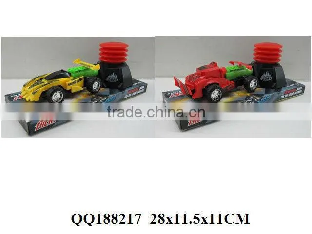 Air pressure racing car, plastic car, racing car toy