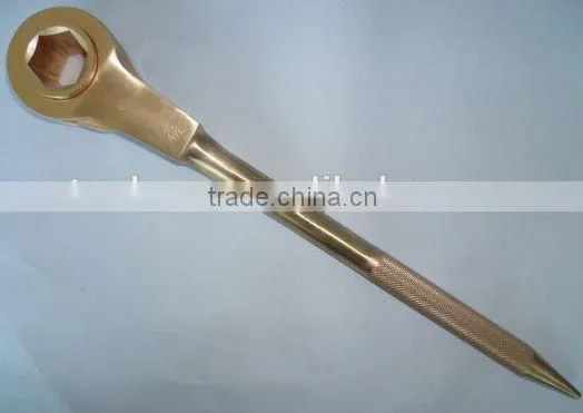 Spark-resistant aluminum bronze ratchet wrench