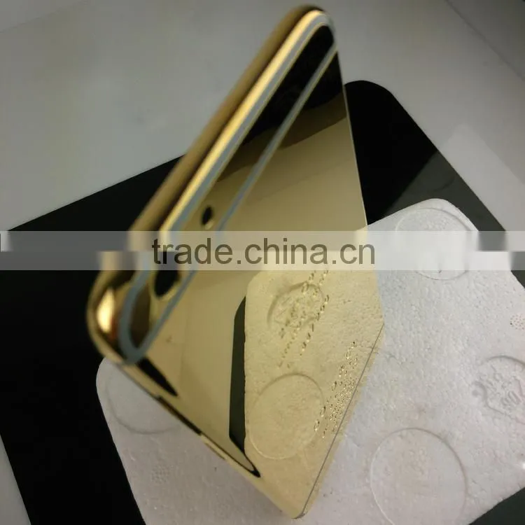 factory price 24ct gold plated for iphone 6 plus gold housing custom