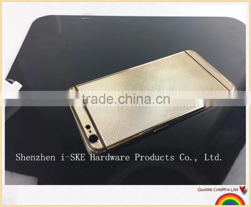 Rose Gold Stripe Back Housing for iPhone 6 Plus , Luxury Gold Housing for iPhone 6plus