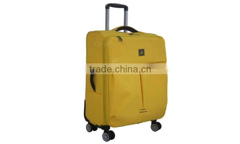 Promotional high quality hot selling nylon fabric trolley luggage