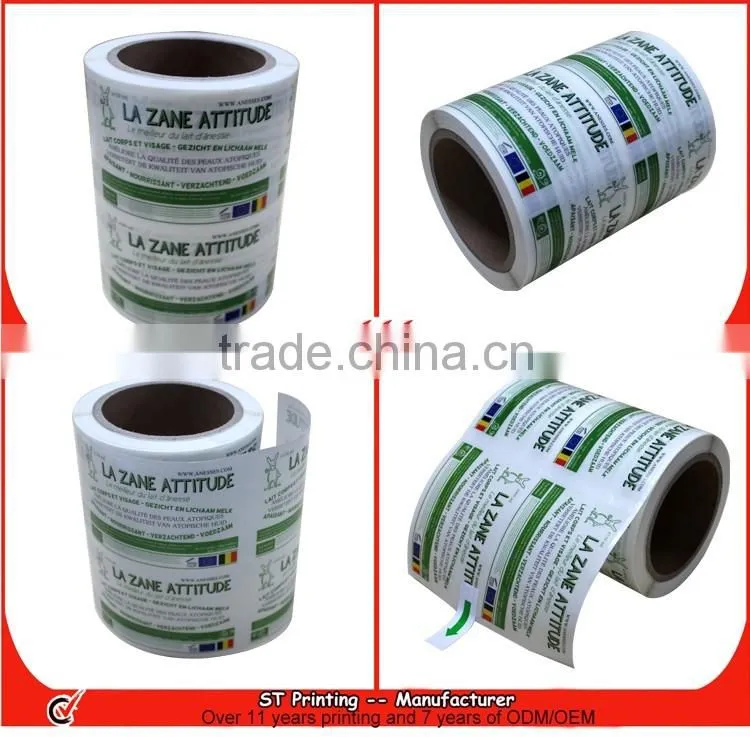 Luxury personalised product printed labels