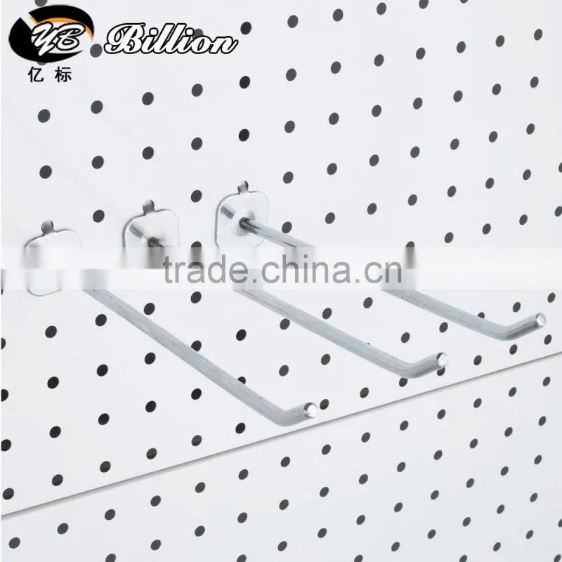 Heavy duty apple hooks metal pegboard display stand apple pegboard hooks