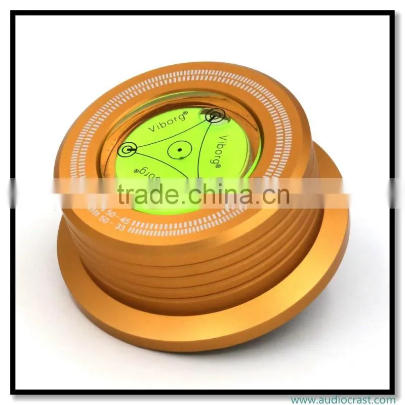 280g Gold Record Weight Turntable Record Clamp LP Disc Stabilizer Turntable for Vibration Balanced CD Player