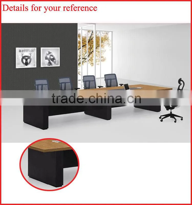 10 person wooden table leg for conference table