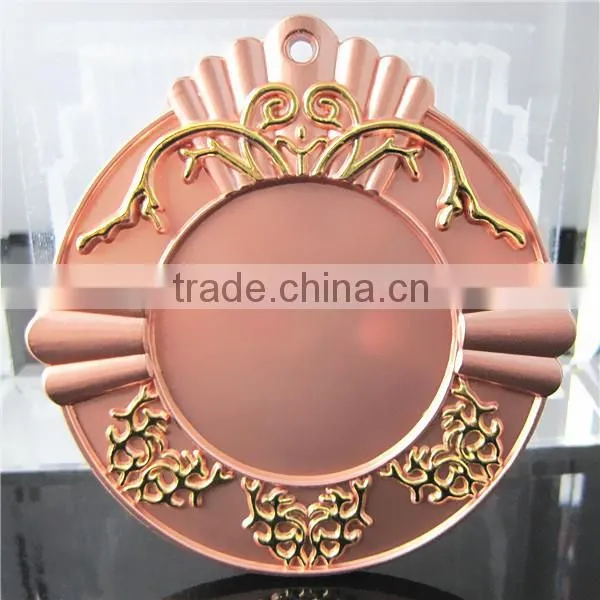 Hot Sale Sports Medal / Nickel Plated Marathon Medal / With Ribbon Running Medal
