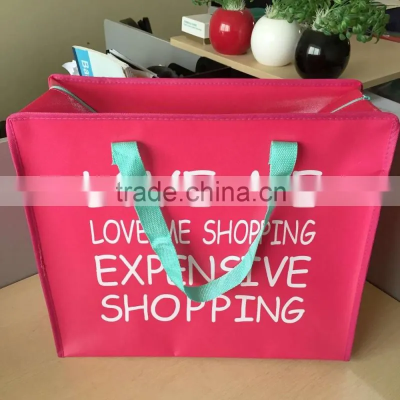 2016 New Design Non woven zipper bag