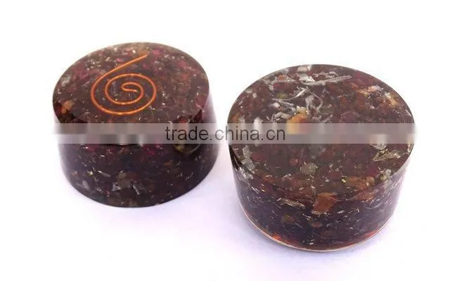 Garnet Orgonite Tower Buster : Energetic Space Protectors